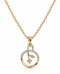 Aaliya Palm Diamond Pendant