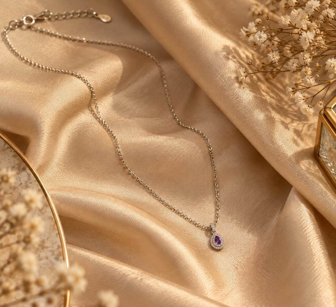 Aisha Feather Diamond Pendant