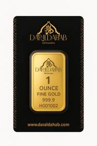 Dar Al Dahab 1 oz (31.104g) Gold Bar — 999.9 Fine