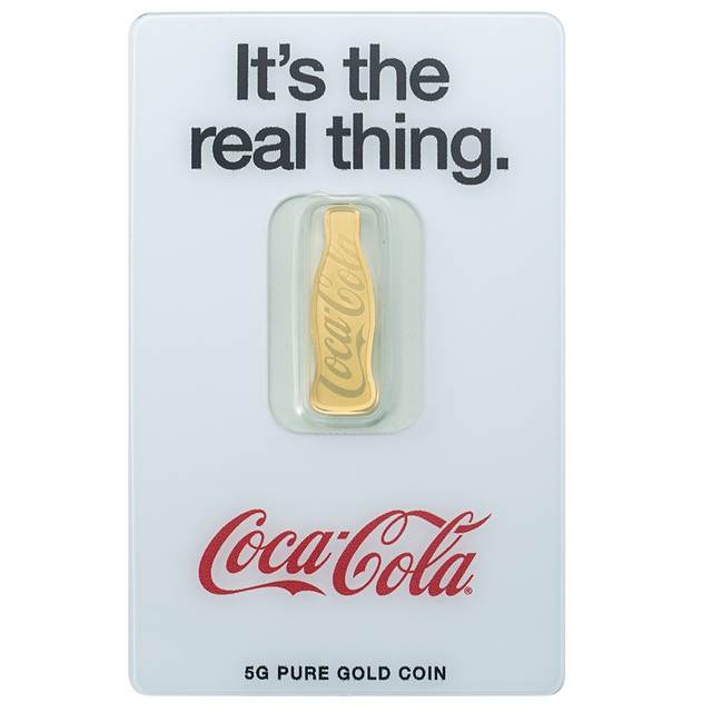 PAMP Coca-Cola 140 Years 5g Gold Bar
