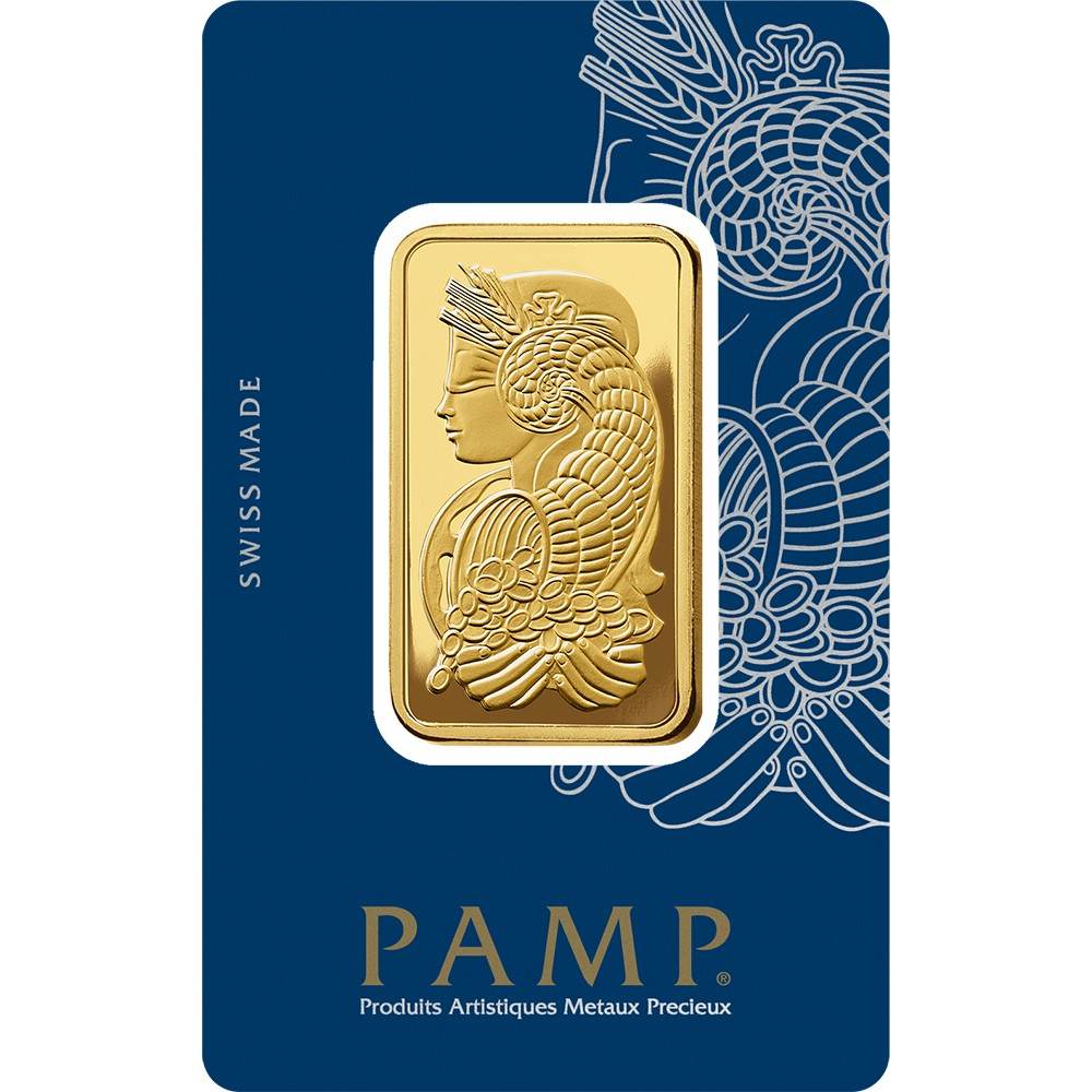 PAMP Suisse 1 oz (31.104g) Gold Bar — 999.9 Fine