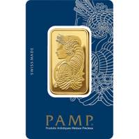 PAMP Suisse 1 oz (31.104g) Gold Bar — 999.9 Fine