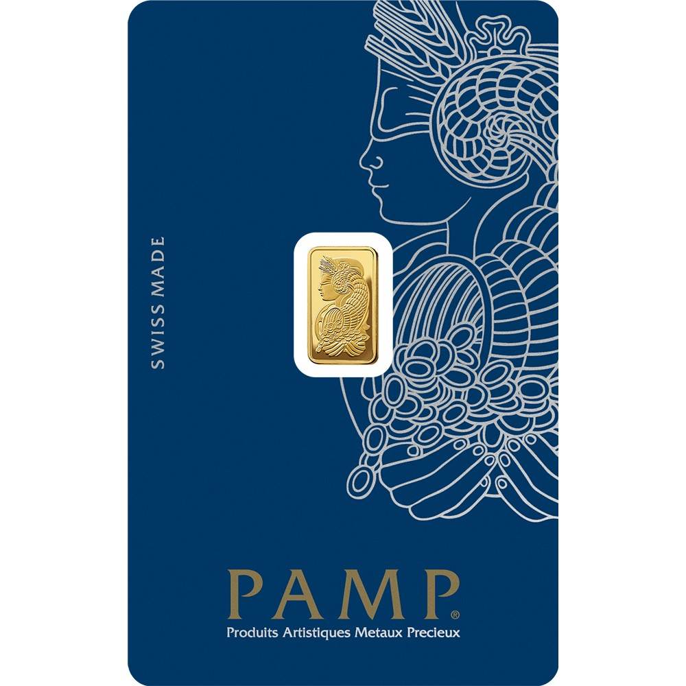 PAMP Suisse 1g Gold Bar — 999.9 Fine