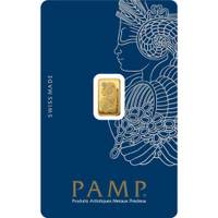 PAMP Suisse 1g Gold Bar — 999.9 Fine