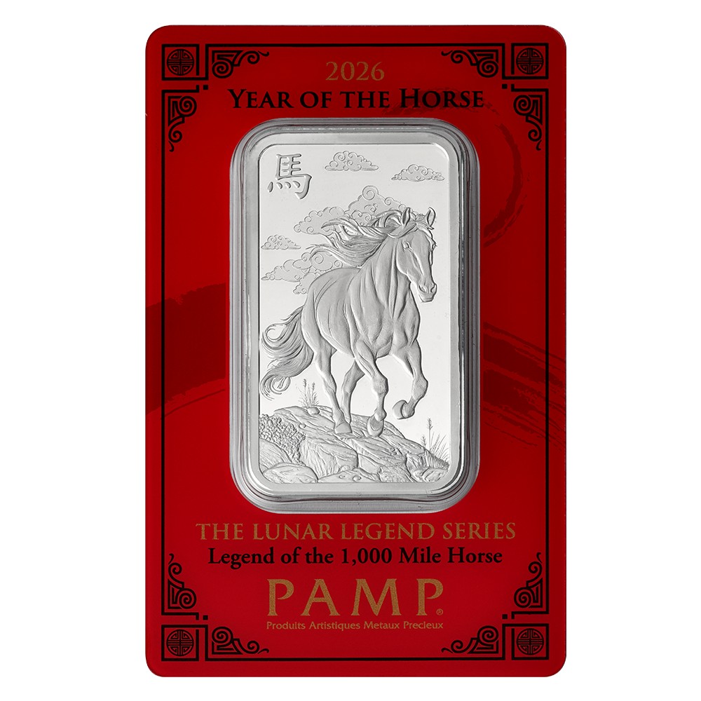 PAMP Lunar Year of the Horse 1 oz Silver Bar