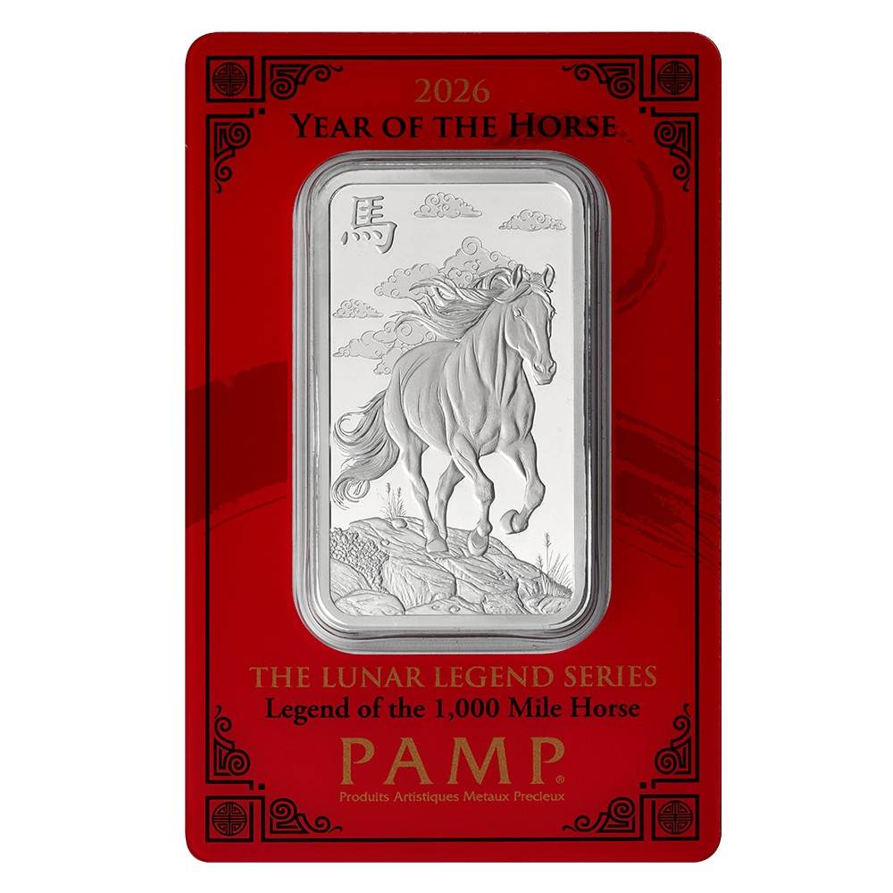 PAMP Lunar Year of the Horse 1 oz Silver Bar