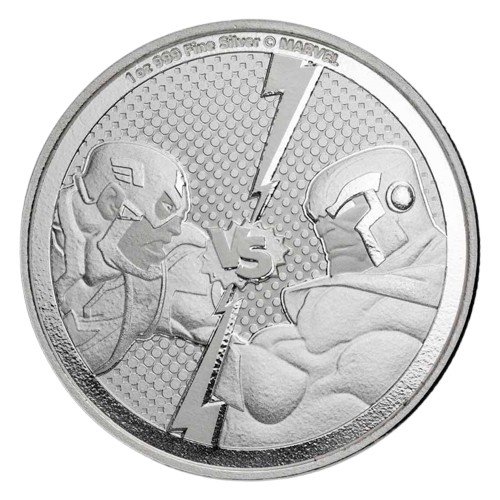 PAMP Marvel Captain America vs. Thanos 1 oz Silver Coin