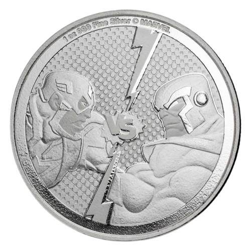 PAMP Marvel Captain America vs. Thanos 1 oz Silver Coin