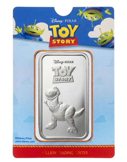 Disney Toy Story Rex 1 oz Silver Bar