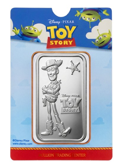 Disney Toy Story Woody 1 oz Silver Bar