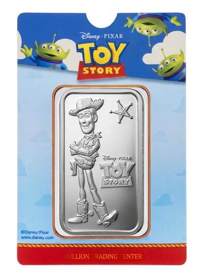 Disney Toy Story Woody 1 oz Silver Bar