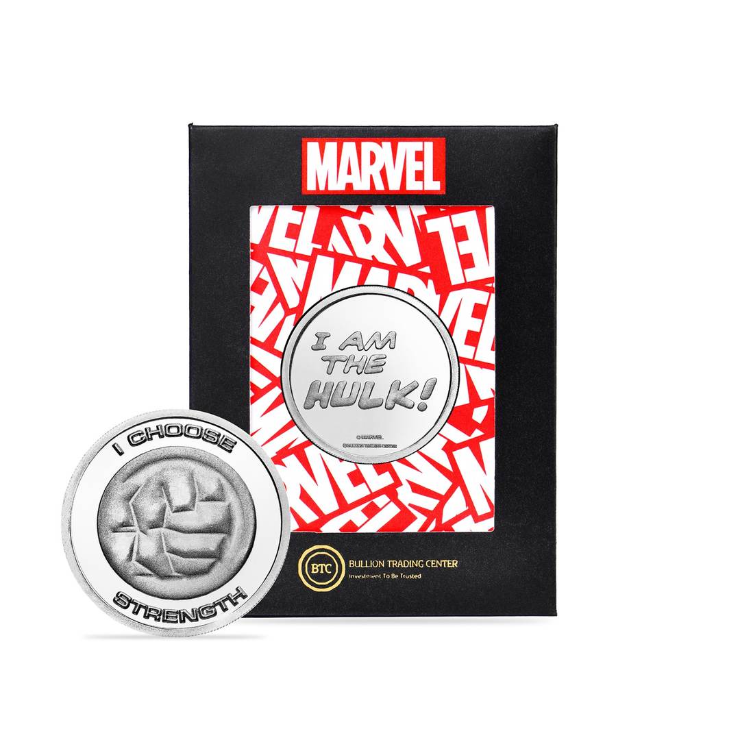 Marvel Hulk 50g Silver Coin