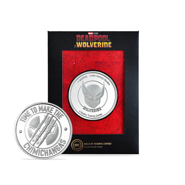 Marvel Wolverine 50g Silver Coin