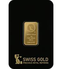 Swiss Gold 5g Gold Bar — 999.9 Fine