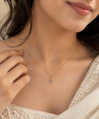 Hind Tulip Diamond Pendant