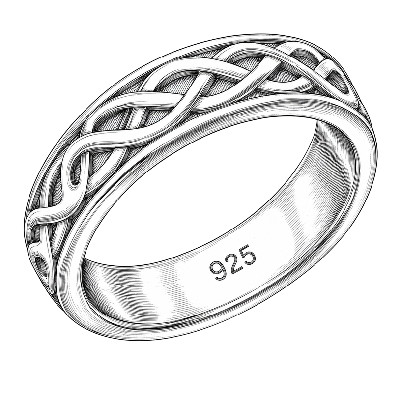 925 sterling silver hallmark certified by DCL